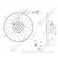 Radiator cooling fan for VW POLO DERBY FOX